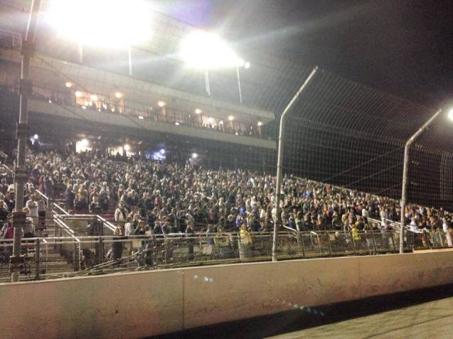 I'm told one of the largest crowds of the year - Over 6,000