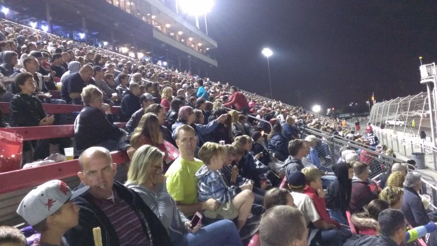 I'm told one of the largest crowds of the year - Over 6,000