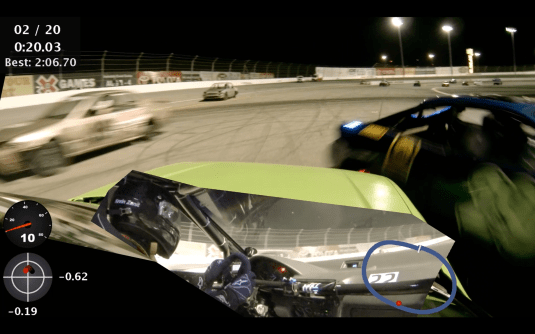 Spin and a crash - sorry to the cars involved