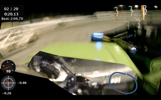 Spin and a crash - sorry to the cars involved