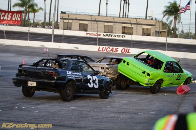 Not much room in this tight left turn